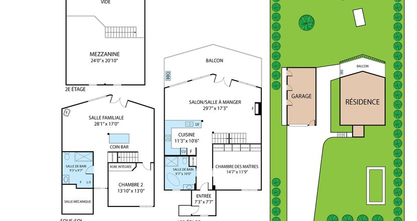 Floorplan with measures